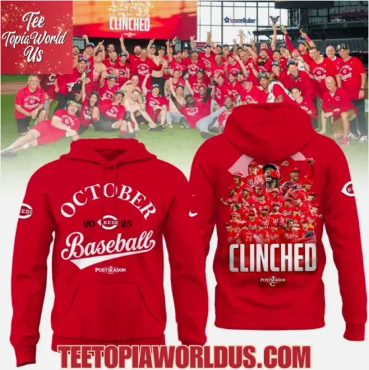Discover Cincinnati Red October 2025 Postseason 3D All Over Printed Hoodie