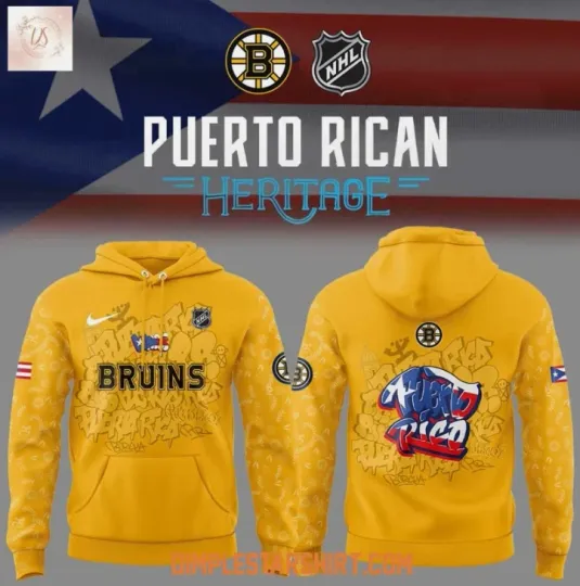 Discover Boston Bruin Puerto Rican Heritage 3D Printed Hoodie