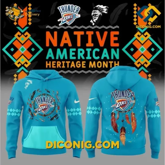 Discover Oklahoma Thund3r Native Heritage Hoodie 3D Gift For Christmas
