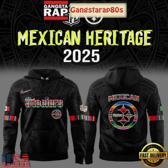 Discover S.t.eelers Mexican Heritage 2025 All Over Print Hoodie 3D Gift For Christmas