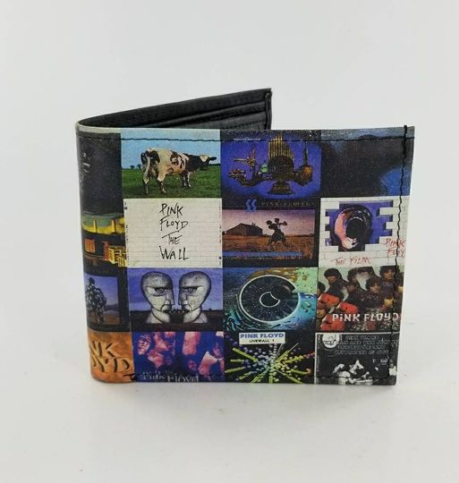 Handcrafted Pink Floyd The Wall Album Leather Bifold Men’s Wallet