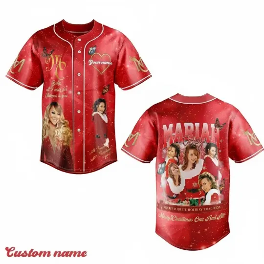 Discover Mariah Carey Your Favorite Holiday Merry Christmas Baseball S to 5XL IL1378