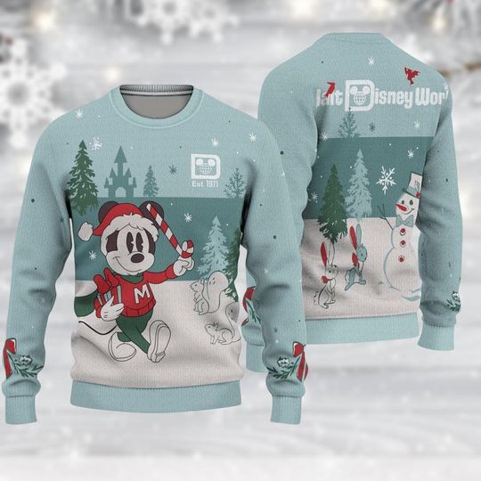 Discover Mickey Mouse Ugly Christmas Sweater, Disney Vintage Sweater Women