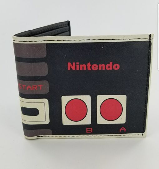 Discover Genuine Handcrafted Bifold Leather Video Game Console Inspired Wallet.Christmas Gifts,Fully Laserprinted