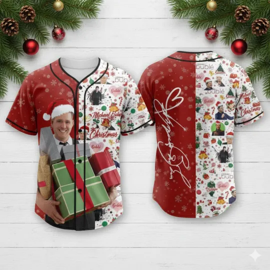 Discover Michael Buble Christmas It’s Beginning To Sound  Baseball Jersey BT773