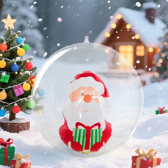 Christmas Snowman PVC Inflatable Decorated Ball Multiple styles Giant Inflatable Christmas Ball Outdoor Inflatable Decoration