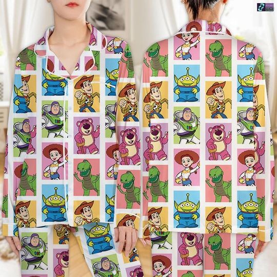 Disneyland Toy Story Christmas Pajamas Set, Woody Buzz Lightyear Jessie Slinky Dog Pajamas, Xmas Toy Story Lovers Pajamas, Holiday Sleepwear