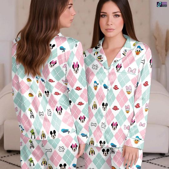 Discover Mickey And Friends Christmas Pajamas Set, Mickey's Very Merry Christmas Party, Disneyland Pajamas, Family Matching Pajamas, Christmas Gift