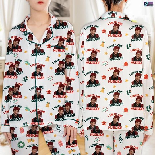 Discover The Office Dw Schrute Christmas Pajamas Set, The Office Christmas Pajamas, I Hired One Musician Pajamas Set, Family Matching Xmas Pajama