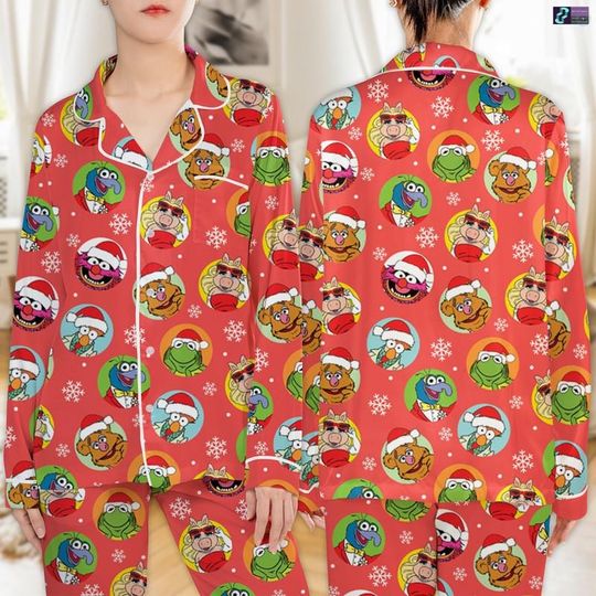 The Muppet Show Carol Pajamas Set, Disneyland Muppet Show Carol Movie Pajamas, Xmas Family Sleepwear, Family Matching 2025, Christmas Gift