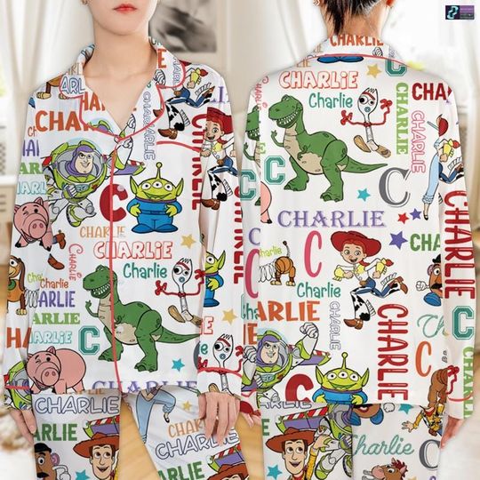 Personalized Toy Story Christmas Pajamas Set, Disneyland Pixar Xmas Pajamas Set, You've Got A Friends In Me, Family Matching Sleepwear Set