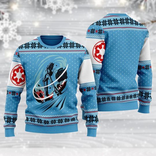 Star Wars Darth Vader Christmas Ugly Sweater, Vintage Movie Holiday Sweatshirt for Men