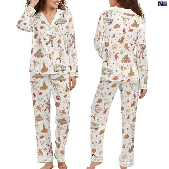 National Lampoon's Christmas Vacation Pajamas Set, Griswold Family Christmas Sleepwear, Christmas Vacation Sweatsuit, Funny Clark Griswold