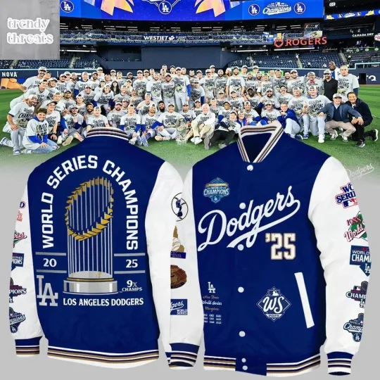 Discover LA Dodgers Back To Back Printed Baseball Jacket For Baseball Fan