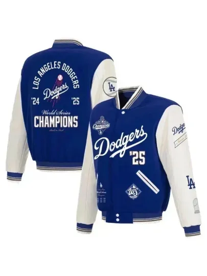 Discover Varsity Dodger Jacket 2025 | World Series Varsity Champions Jacket