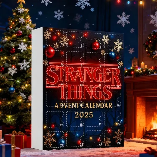 2025 Christmas Advent Calendar 24 Days Countdown Stranger Things Acrylic Blind Box Decor
