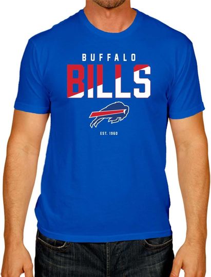 Discover Team Fan Apparel Adult Football Color Block T-Shirt