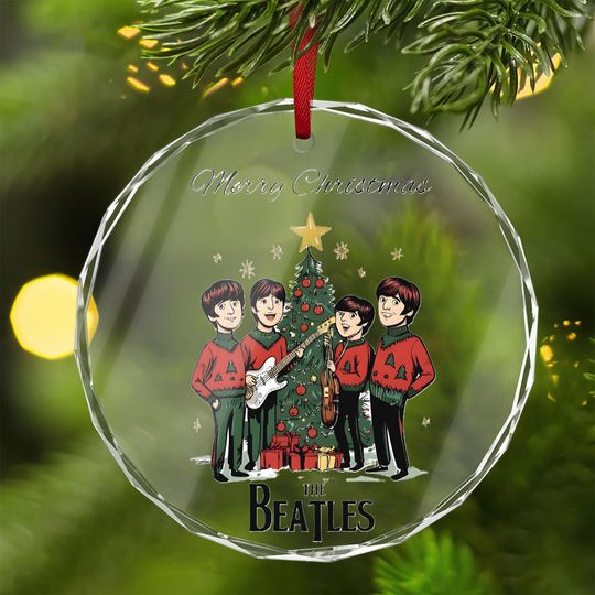 Discover The Beatles Christmas Ornament - Festive Glass Decoration for the Holidays