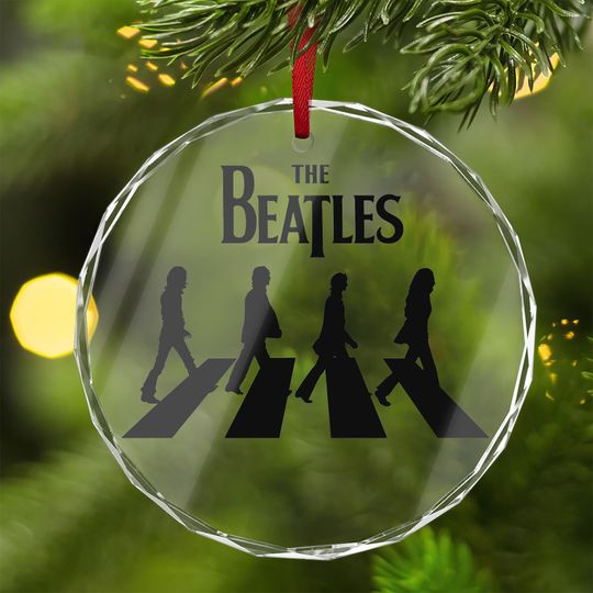 The Beatles Crystal Ornament | Music Gift | Exclusive Beatles Decoration | Christmas Ornament