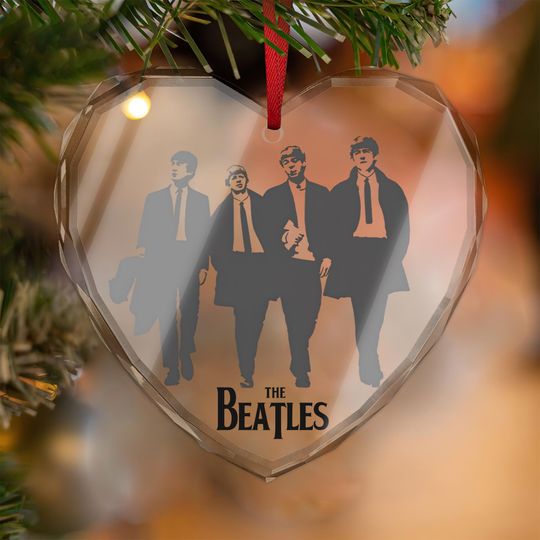 Discover The Beatles Crystal Glass Ornament - Music Lover Decor - Pop Culture Gift