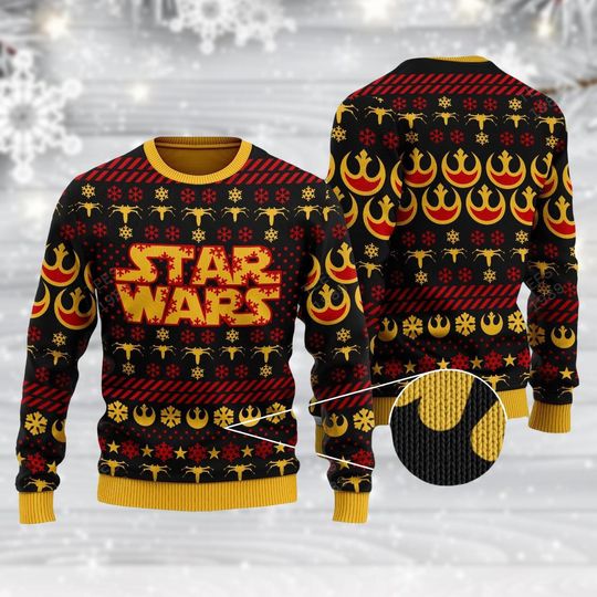 Discover Star Wars Rebel Alliance Christmas Sweater for Men, Disney Christmas Sweaters