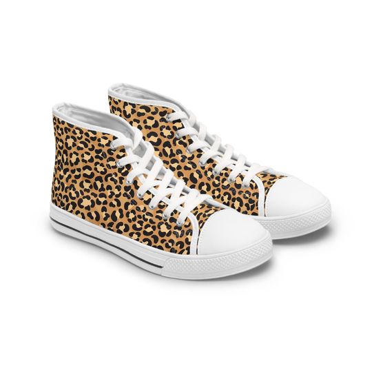 Discover Leopard Print Women's High Top Sneakers