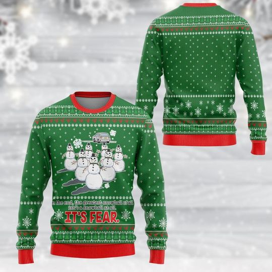 Discover Funny Snowman Ugly Christmas Sweater for Men, Winter Holiday Sweater, Novelty Holiday Gift