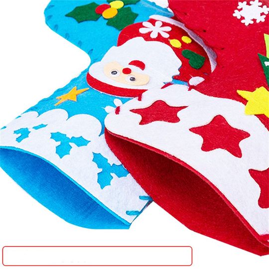 Discover New Children Craft Children Art Handmade DIY EVA Christmas Socks Christmas Decoration Handcraft
