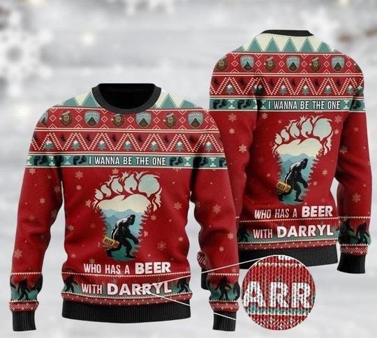 Discover Bigfoot Ugly Christmas Sweater, Funny Holiday Sweater for Men
