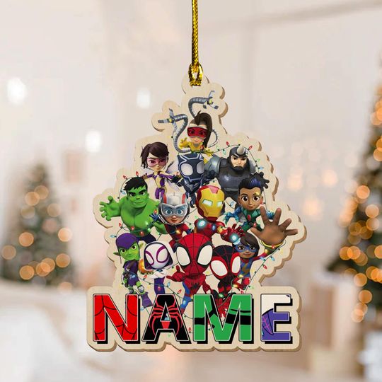 Discover Personalized Disney Spidey & Amazing Friends Christmas Ornament