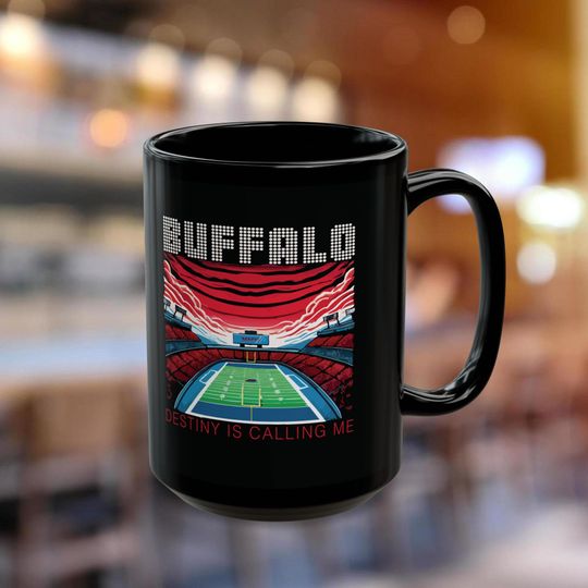 Buffalo Bills Black Mug - Game Day Coffee Cup, Bills Mafia Gift