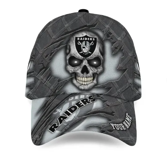 Discover Raiders football Cap Ver1 Personalized Skull, Sport Gift For Fans