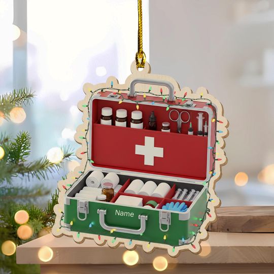 Discover Personalized Med Kid Ornament, Cute Medical Student Ornament