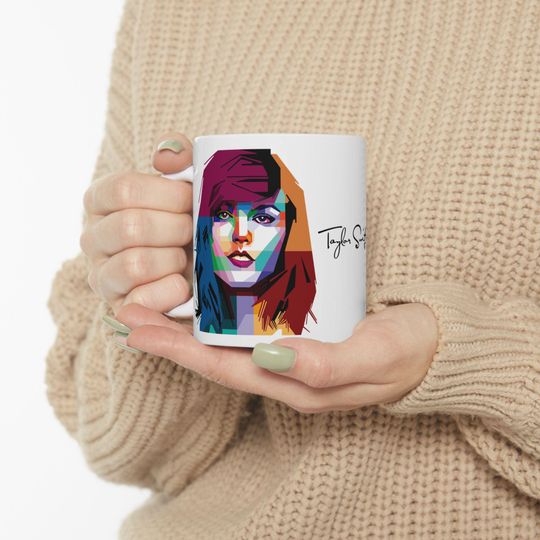 Discover Pop Star Mug Art | Signature Coffee Mug | Fan Gift | Unique Musician Design | Home Office Decor