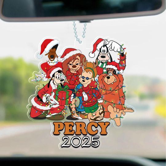 Discover A Goofy Movie Characters Ornament, Personalized Goofy Max Roxanne Christmas Keepsake