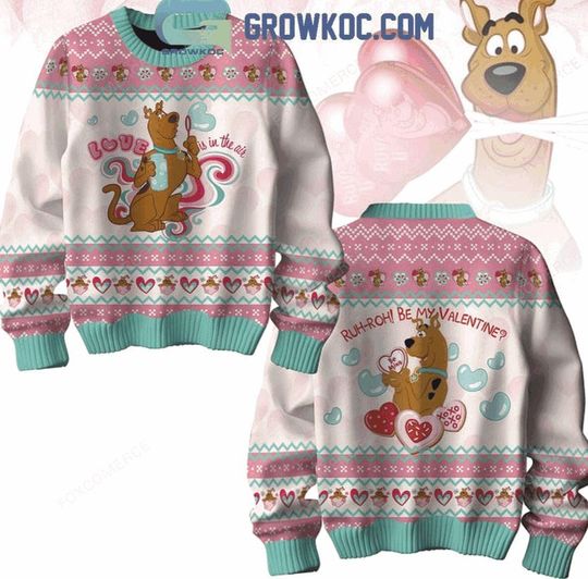 Scooby Doo Valentine Holiday Ugly Sweater