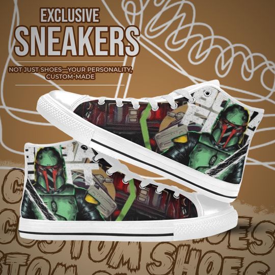 The Mandalorian Boba Fett High Top Shoes