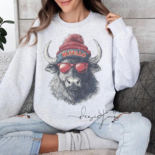 Discover Buffalo Football Crewneck Sweatshirt, Bills Game Day Shirt, Buffalo Bill Fan Gift