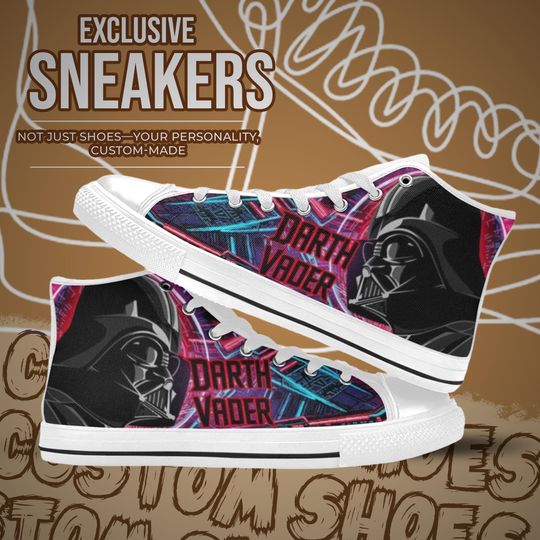Discover Darth Vader High Top Shoes Custom Canvas Sneakers