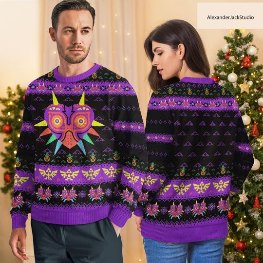 Discover Ugly Christmas Sweater, Major Mask Sweater ,Gift For Men Women, Xmas Holiday Gift