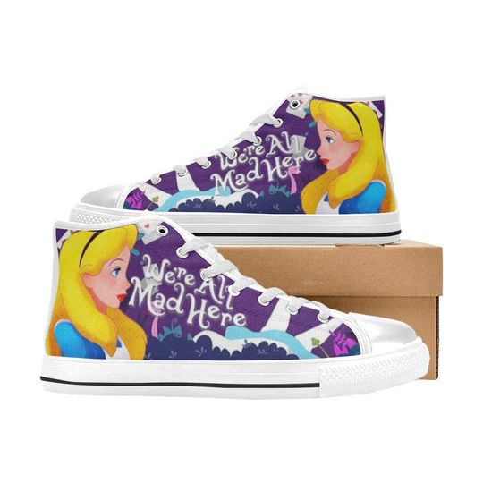 Alice In Wonderland High Top Sneakers