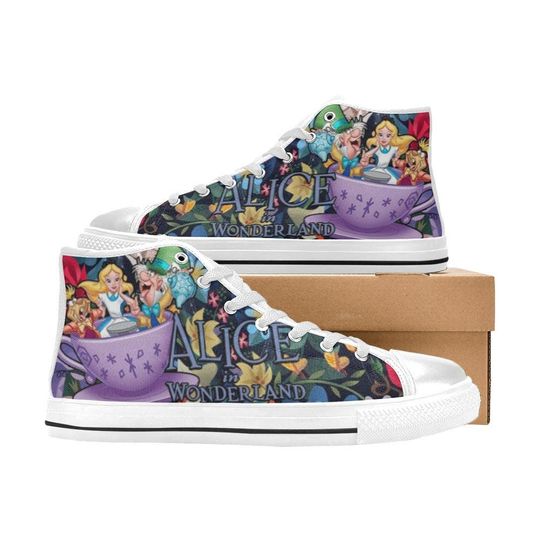 Alice In Wonderland High Top Sneakers