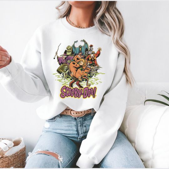 Scooby-Doo Sweatshirt, Vintage Cartoon Crewneck, Scooby-Doo, Graphic Sweatshirt, 90s Cartoon sweatshirt, holiday gift, Christmas ideas