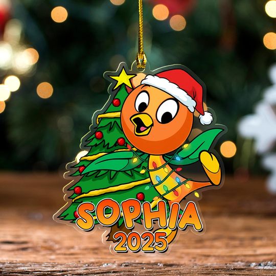 Discover Personalized Orange Bird Christmas Ornament, Custom Epcot Flower And Garden Festival Gift, Orange Bird Magic Kingdom Keepsake C1L302