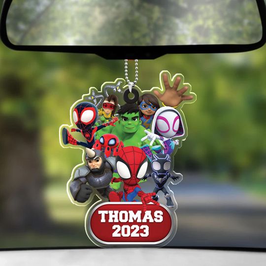 Personalized Spidey & His Amazing Friends Christmas Ornament