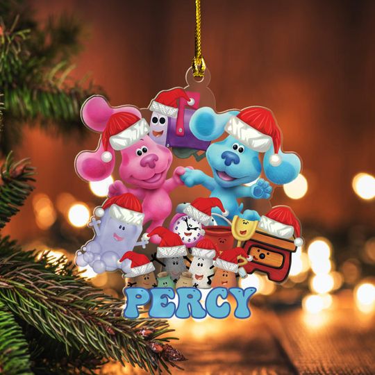 Blues Clues Ornament, Personalized Blue Clues Ornament, 2025 Personalized Family Ornament