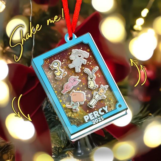 Discover Personalized Elephant And Piggie Shaker Ornament, Book Characters Ornament, Elephant Piggie Pigeon Friends Keepsake,Cartoon Gift 2025 C1LX03
