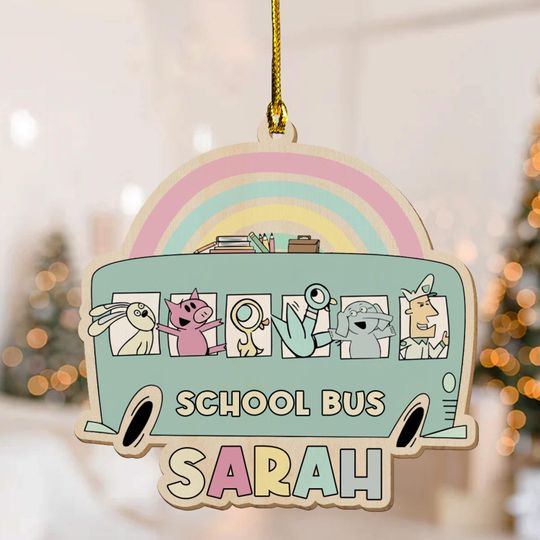 Discover Elephant and piggie Custom Christmas Ornament, elephant Christmas gift, piggie ornament, gerald and piggie ornament, Anime gift BZKI14