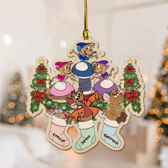 Discover Disney Gus Gus Ornament, Cinde Characters Ornament, Disney Gus Christmas Ornament