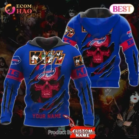 Buffalo Personalized Bills Rock Band All Over Print 3D Hoodie